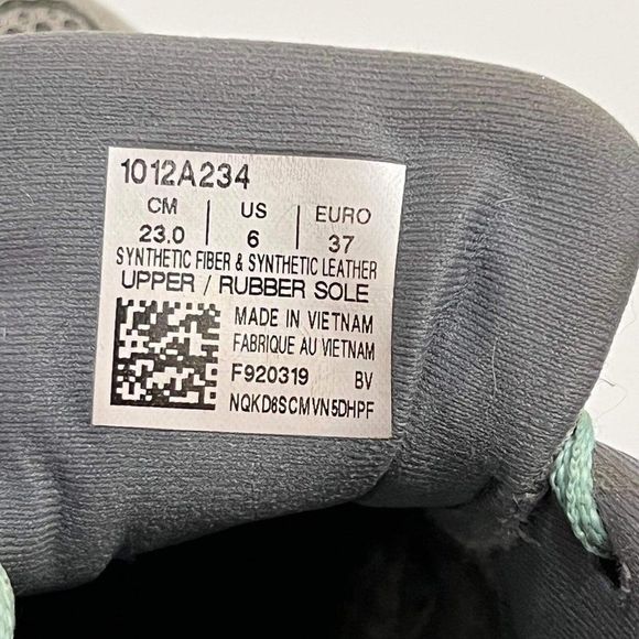 Asics Womens Gel Contend 5 1012A234 Gray Lace Up Low Top Running Shoes Size 6 - Picture 8 of 8